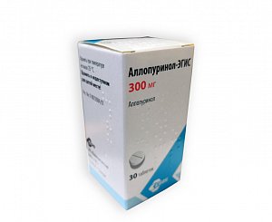 Аллопуринол таблетки 300 мг 30 шт. EGIS Pharmaceuticals [ЭГИС Фармасьютикалс]