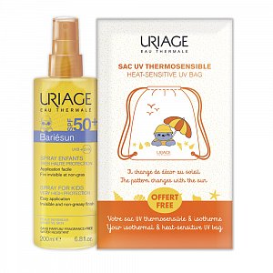 Uriage Bariesun Спрей солнцезащитный для детей SPF50+ 200 мл + подарок рюкзак для пляжа