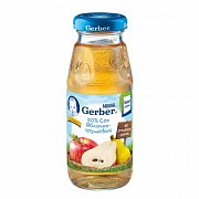 Gerber Сок Яблоко с грушей осветленный с 4 мес. 175 мл