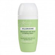 Klorane Дезодорант шариковый сверхмягкий с белым алтеем 40 мл