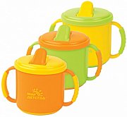 Мир детства Поильник с ручками 8+ 17009 полипропилен 200 мл