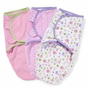 Summer Infant Конверт SwaddleMe пеленальный на липучке S M 3 шт. Розовый с совами Summer Infant Конверт SwaddleMe пеленальный на липучке S M 3 шт. Розовый с совами