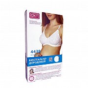 Фэст Бюстгальтер дородовой р.75D Серый меланж Белый