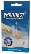 Лейкопластырь бактерицидный набор влагостойкий 20 шт. Унипласт Лейкопластырь бактерицидный