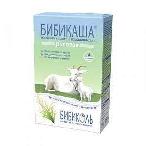 БибиКаша Каша рисовая на козьем молоке с 4 мес. 200 г