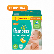 Pampers Подгузники Active Baby-Dry Maxi 8-14 кг 132 шт.