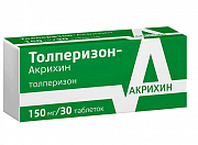 Tolperizon plyonka bilan qoplangan planshetlar 150 mg 30 dona.