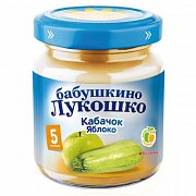 Бабушкино лукошко Пюре кабачок яблоко с 5 мес. 100 г