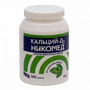 Кальций Д3 Никомед таблетка (мята) 100 шт. Кальций Д3 Никомед таблетка (мята) 100 шт.