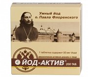 Йод-Актив таблетки 50 мкг 200 шт. Диод (БАД) Йод-Актив таблетки 50 мкг 200 шт. Диод (БАД)