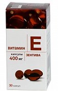 Витамин E Зентива капсулы 400 мг 30 шт. Витамин E Зентива капсулы 400 мг 30 шт.