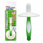 Pigeon Зубная Щетка С Фиксатором с 6 месяцев, зеленая