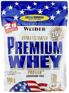 Weider Premium Whey Protein свежий банан пакет 500 г