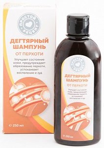 Шампунь от перхоти Дегтярный 250 мл Простой рецепт