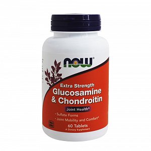 NOW Глюкозамин с хондроитином таблетки 60 шт. (БАД)