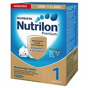 Nutrilon 1 Premium Молочная смесь с рождения 1200 г Nutrilon 1 Premium Молочная смесь с рождения 1200 г