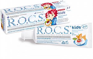 R.O.C.S. Kids Зубная паста Фруктовый рожок без фтора 3-7 лет 45 г