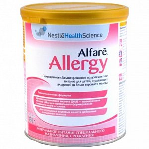 Nestle Alfare Allergy Специализированное питание с рождения смесь сухая 450 г