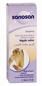 Sanosan Mama Бальзам для кожи в области груди (для сосков) 50 мл