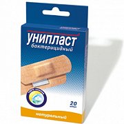Лейкопластырь бактерицидный 1,9 см x 7,2 см 20 шт. Унипласт Лейкопластырь бактерицидный 1,9 см x 7,2 см 20 шт. Унипласт