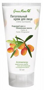Green Mama Формула Тайги Крем для лица Питательный Кедровый орех и облепиховое масло 100 мл