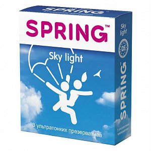 Spring Презервативы Sky Light ультратонкие 3 шт.