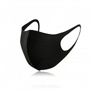 Маска гигиеническая многоразовая неопреновая черная Клинса