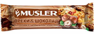 Musler Батончик Мюсли Орехи-Шоколад с цельными злаками 30 г