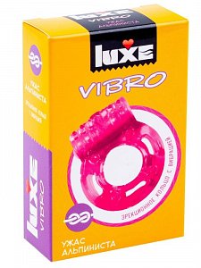 Luxe Виброкольцо + презерватив 1 шт. Ужас альпиниста