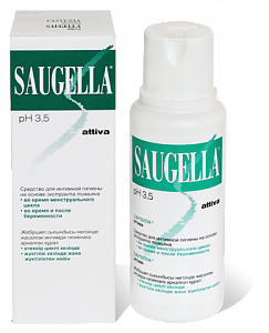 Saugella Аттива Мыло жидкое для интимной гигиены антибактериальное 250 мл