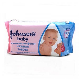 Johnson`s Baby Салфетки влажные Нежная забота 64 шт.