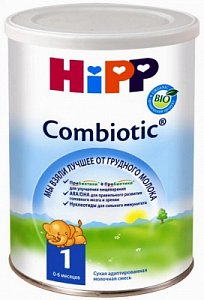Hipp combiotic 1 от 0 до 6 мес. 800 г