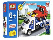 Город Мастеров BB-8867-R Конструктор Газель, Эвакуатор, ДПС Полиция 170 Деталей