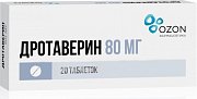 Дротаверин таблетки 80 мг 20 шт. Озон Дротаверин таблетки 80 мг 20 шт. Озон