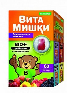 Витамишки Био+ Пребиотик пастилки жевательные 60 шт. (БАД)