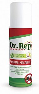 Доктор Реп аэрозоль-репеллент от клещей и комаров универсальный 100мл
