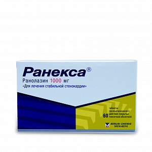 Ранекса таблетки пролонгированного действия покрытые пленочной оболочкой 1 г 60 шт.