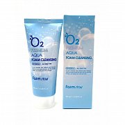 FarmStay Пенка для умывания кислородная O2 Premium Aqua Foam Cleansing 100 мл FarmStay Пенка для умывания кислородная O2 Premium Aqua Foam Cleansing 100 мл