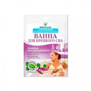 Санаторий дома Ванна для крепкого сна травяная 75 г