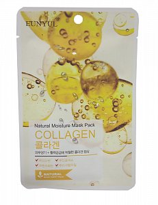 Eunyul Маска тканевая для лица с коллагеном 22мл Natural Moisture Mask Pack Collagen