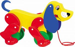 Полесье Каталка Собака Боби на веревочке 5434