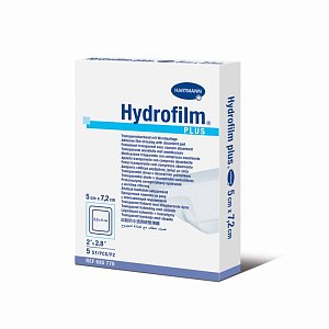Повязка пластырного типа Hydrofilm plus 5 см х 7,2 см 5 шт.