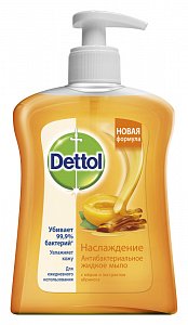 Dettol Мыло жидкое антибактериальное с медом и абрикосом 250 мл