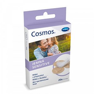 Cosmos Пластырь круглый для чувствительной кожи 22 мм 20 шт.