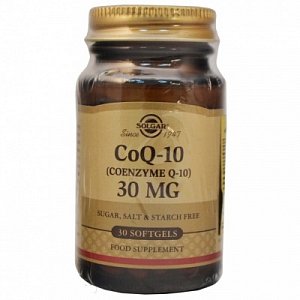 Solgar Коэнзим Q10 30 мг капсулы 30 шт.