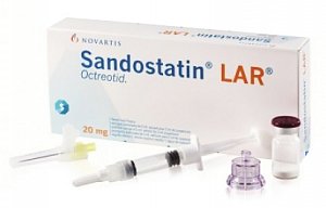 Сандостатин Лар микросферы для раствора для внутримышечного введения 20 мг в комплекте с растворителем в шприце