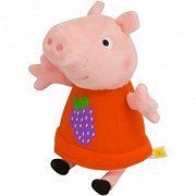 Peppa Pig Мягкая игрушка Пеппа с виноградом 20 см, 29621