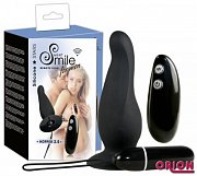 Smile Анальная Вибровтулка Черная