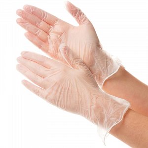 Перчатки SF Gloves виниловые нестерильные неопудренные диагностические р.M 2 шт. (1 пара)