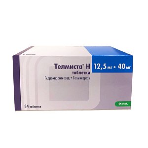 ТелмистаН таблетки покрытые пленочной оболочкой 40 мг+12,5 мг 84 шт.